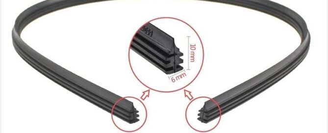 Vehicle wiper Universal Auto Vehicle Insert Soft Rubber Strip For Frameless Wiper Windscreen Rubber Tool