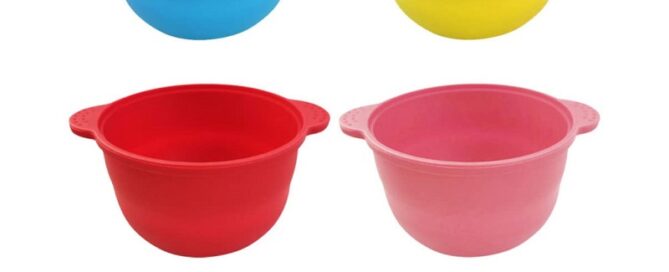 Wax Melting Bowl Silicone Containers Hair Removal Warmer Pot Rubber Hair Removal Wax Bowl