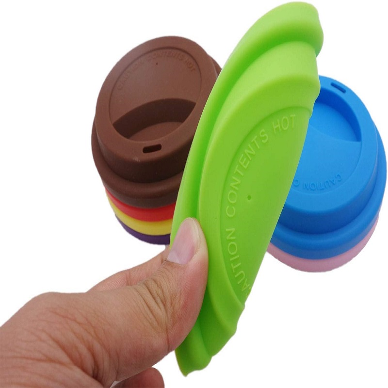 Anti-Dust Spill Proof Soft Silicone Coffee Mug Lids Cover Cup Lid Cover