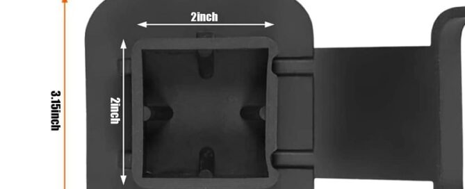 Automotive Trailer Hitch Rubber Cover 2-inch Receiver Tube Hitch Silicone Protector Plug