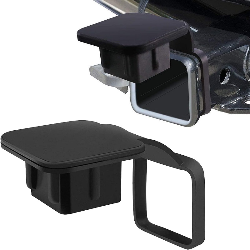 Automotive Trailer Hitch Rubber Cover 2-inch Receiver Tube Hitch Silicone Protector Plug