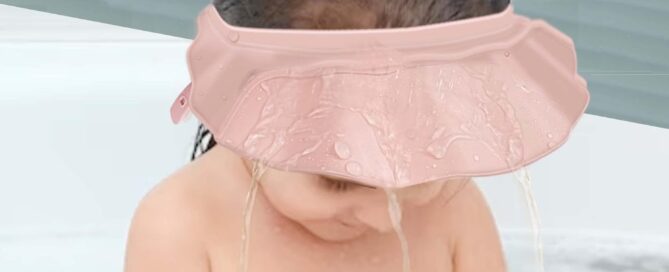 Baby Shower Cap Shower hat for Shampoo Bath Silicone Adjustable Washing Hair