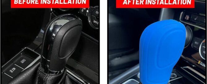 Car Gear Shift Knob Cover Elastic Silicone Anti-Slip Knob Stick Protector Universal Car Shifter Cover