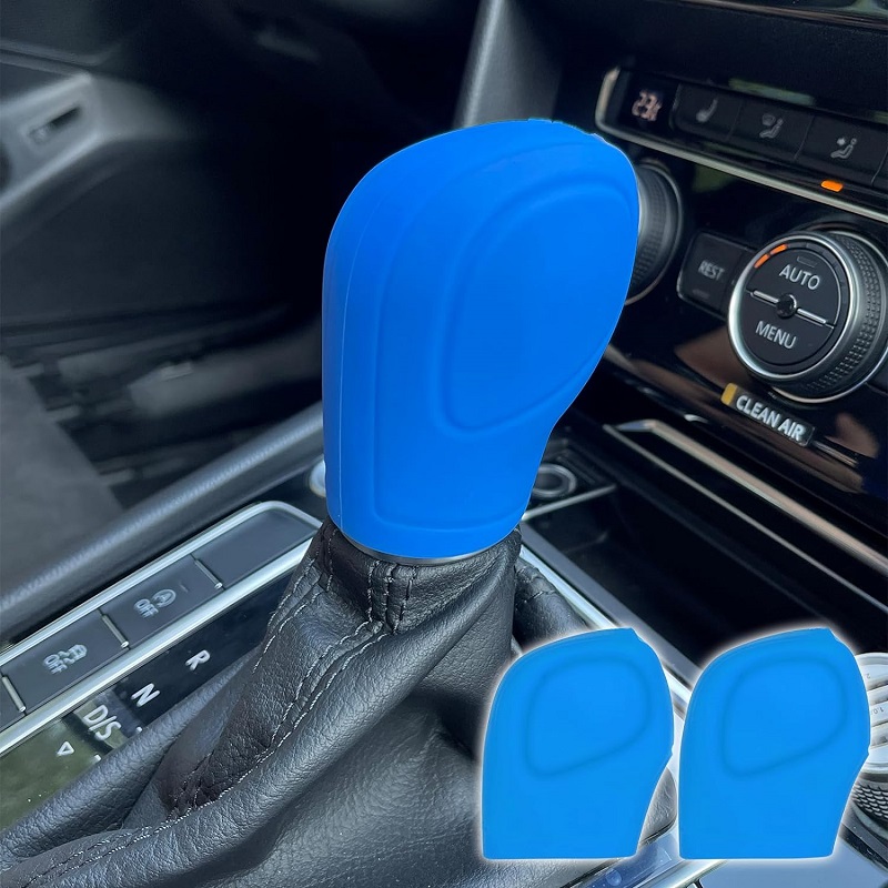 Car Gear Shift Knob Cover Elastic Silicone Anti-Slip Knob Stick Protector Universal Car Shifter Cover