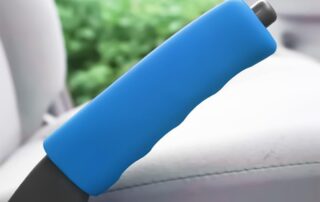 Car Handbrake Cover Silicone Anti-Slip Hand Brake Sleeve Wave Shaped Handbrake Grip Cover