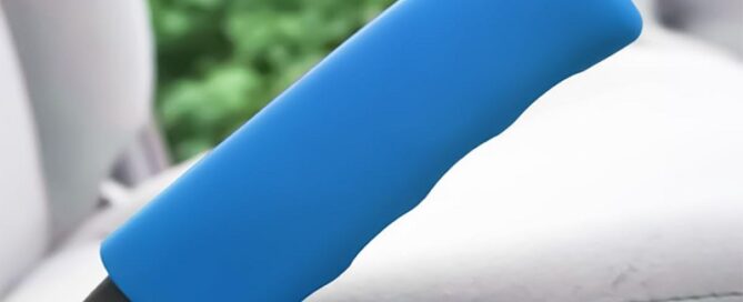 Car Handbrake Cover Silicone Anti-Slip Hand Brake Sleeve Wave Shaped Handbrake Grip Cover