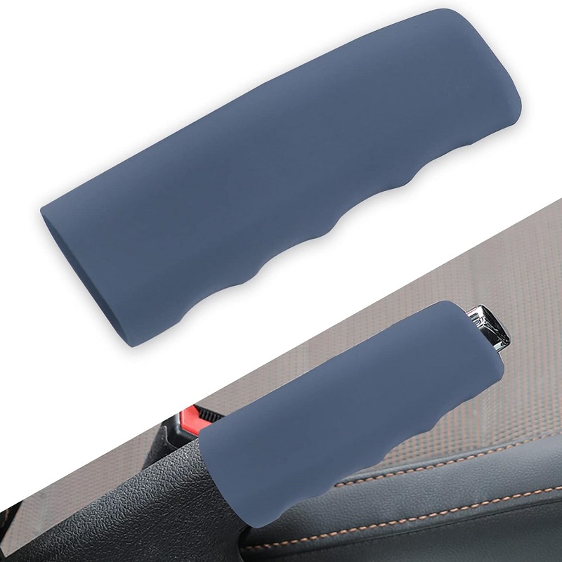 Car Handbrake Cover Silicone Anti-Slip Hand Brake Sleeve Wave Shaped Handbrake Grip Cover