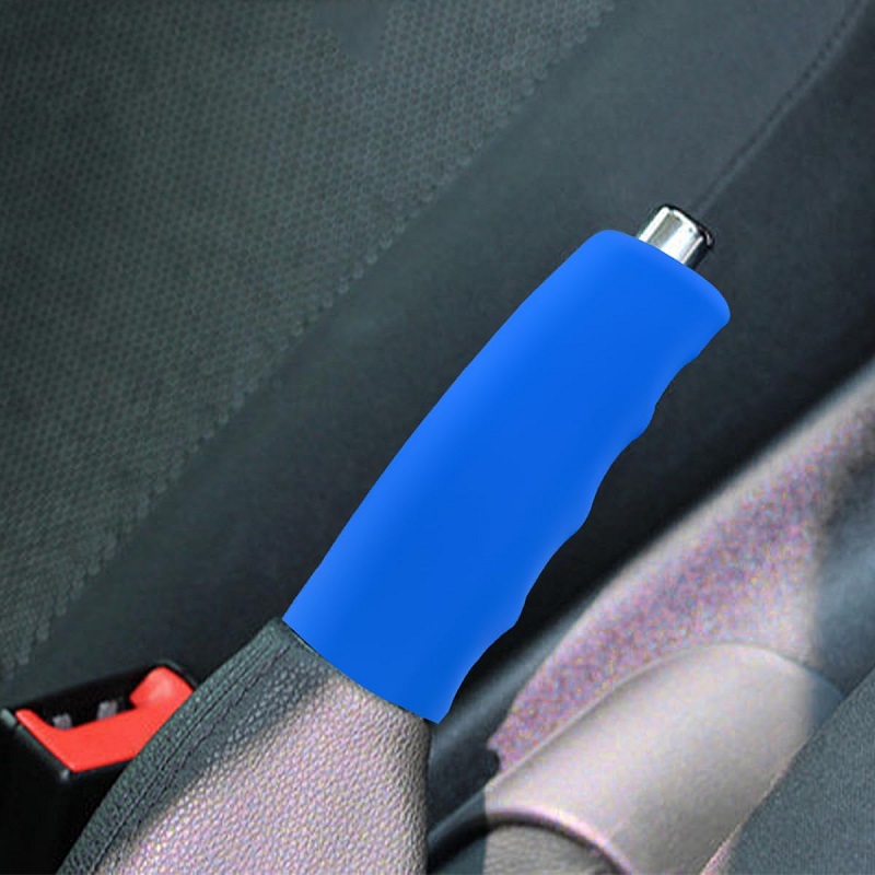 Car Handbrake Cover Silicone Anti-Slip Hand Brake Sleeve Wave Shaped Handbrake Grip Cover