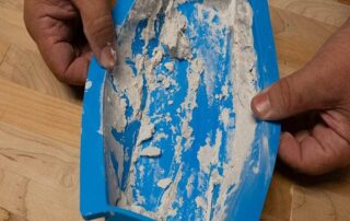 Drywall Mud Rubber Bowl Flexible Drywall Mud Pan Soft Silicone Squeeze Grip