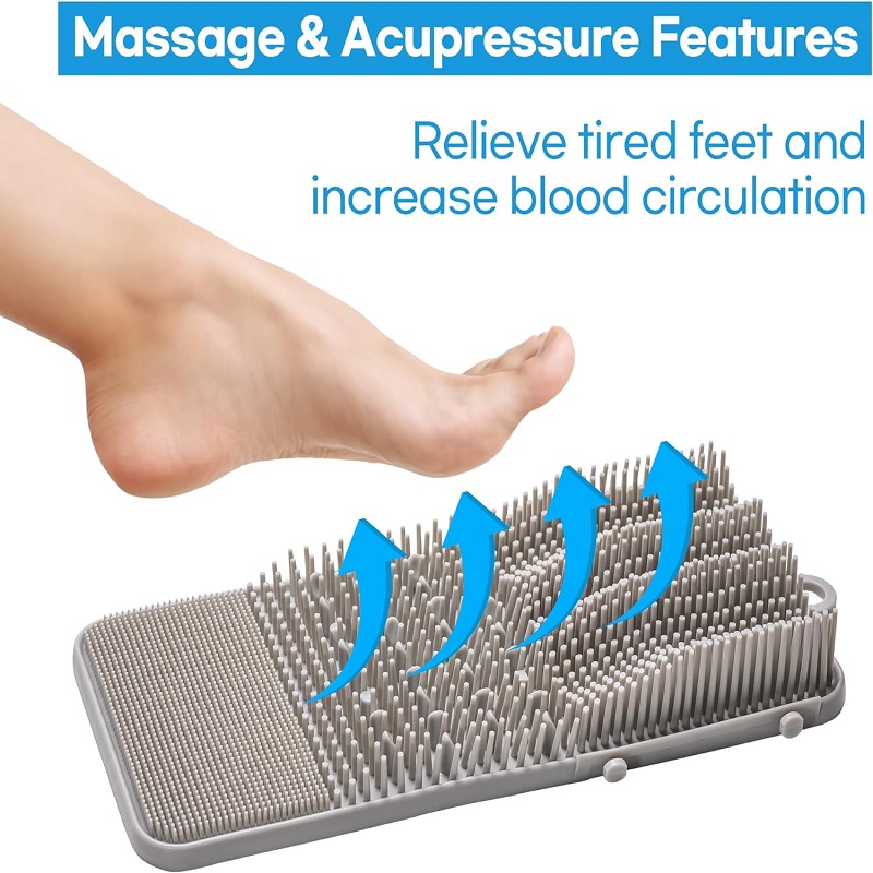 Feet Cleaner Washer Brush for Shower Floor Spas Massage Slipper for Exfoliating Cleaning Foot