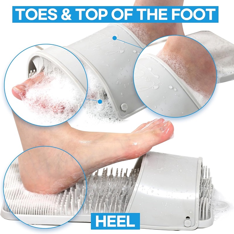 Feet Cleaner Washer Brush for Shower Floor Spas Massage Slipper for Exfoliating Cleaning Foot