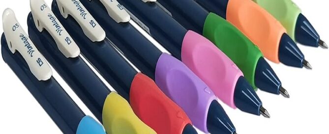 Foam Rubber Shaping Tools Ergonomic Pencil Grips Silicone Kids Handwriting Pen Grips with 3 Concaves