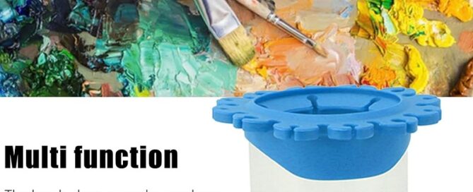 Makeup Brush Cleaner Brushes Holder Round Detachable Installation Paint Pen Holder