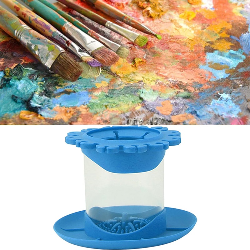 Makeup Brush Cleaner Brushes Holder Round Detachable Installation Paint Pen Holder