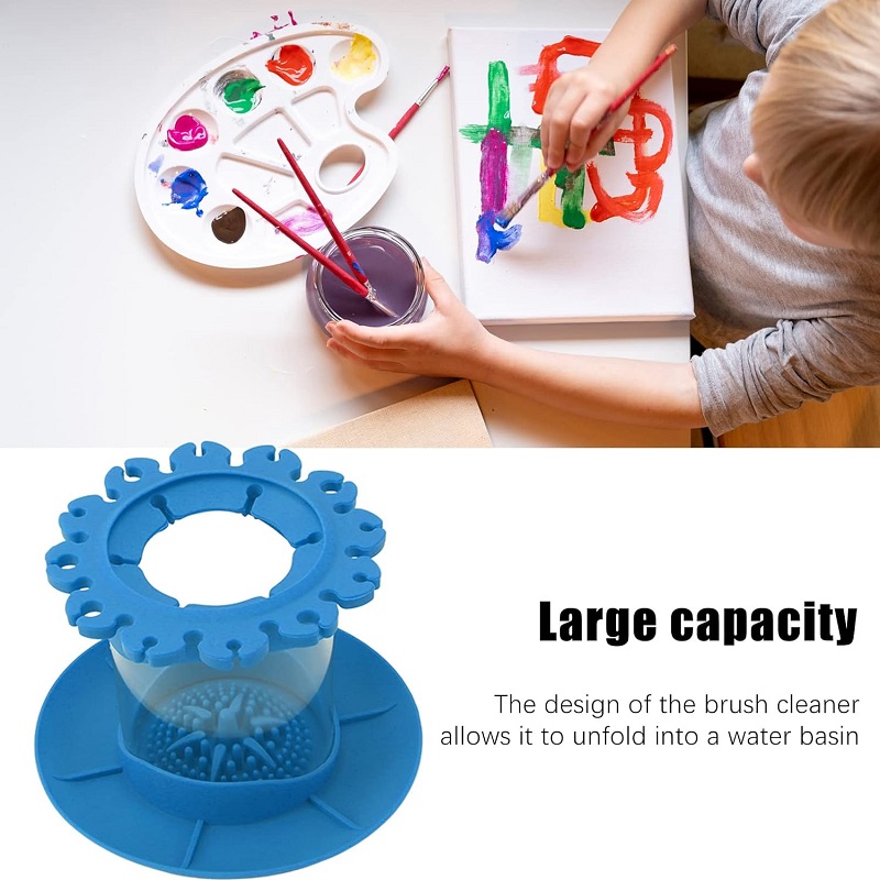 Makeup Brush Cleaner Brushes Holder Round Detachable Installation Paint Pen Holder
