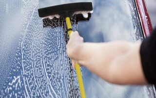 Notched Rubber Squeegee Rubber Broom Carpet Rake Silicone Squeegee for Removing Duster Windows Cleaning