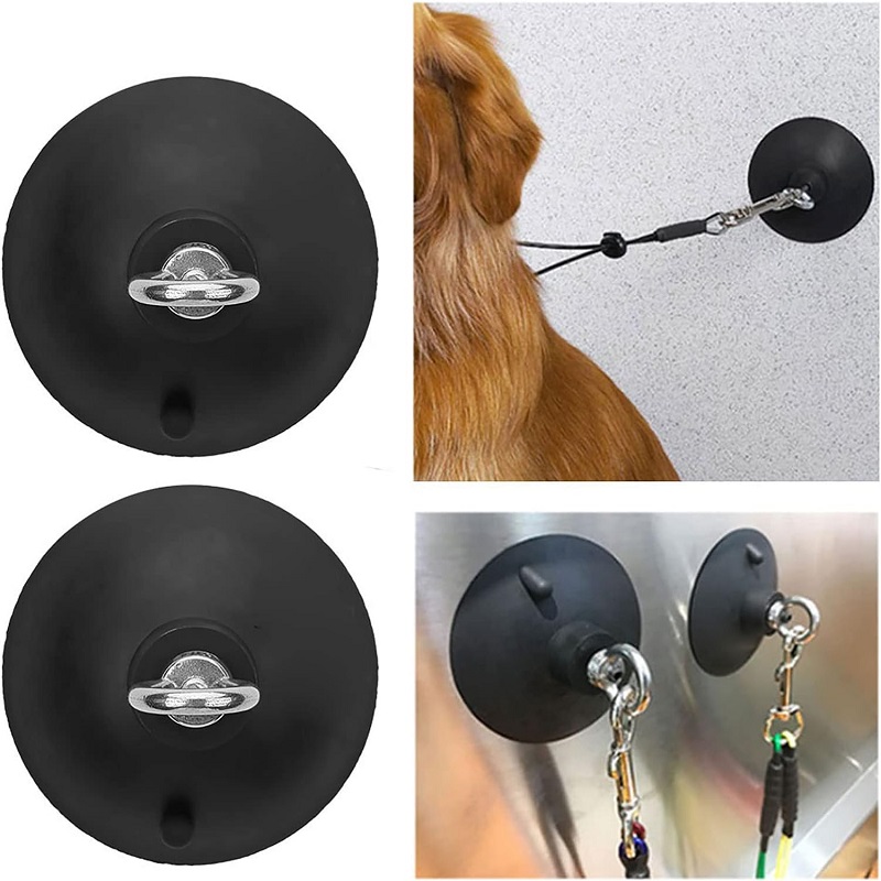 Pet BathingSilicone Suction Cup Silicone Hook Cleat Powerful Attaching Dog Rubber Bathing Restraints Cup