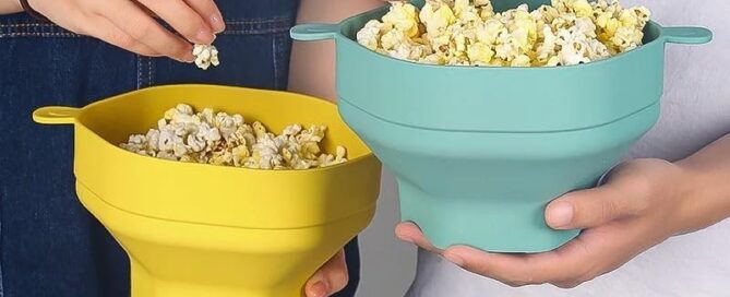 Popcorn Silicone Maker Silicone Microwave Popcorn Popper Silicone Collapsible Bowl