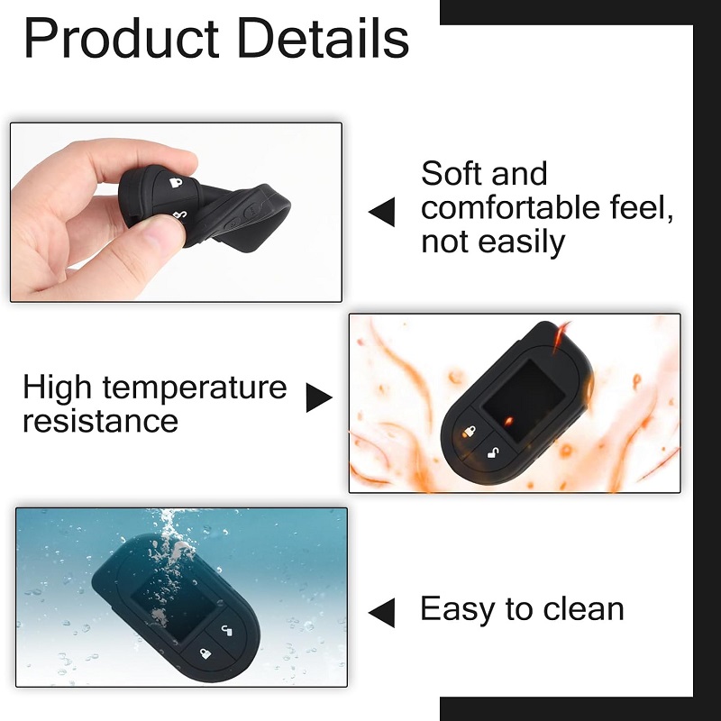 Remote Case For Car Key Soft Silicone Protective Cover New Replacement Part for Viper Key