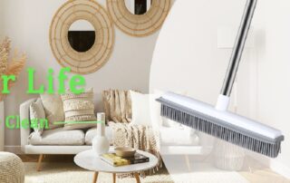 Rubber Paddle Broom Rubber Broom for Carpet Pet Hair Remover Silicone Broom For Floor Cleaning