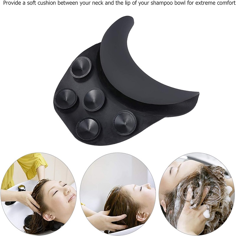 Salon Neck Rest Silicone Cushion Shampoo Bowl Neck Silicone Pillow Hair Salon Washing Sink Basin Tool