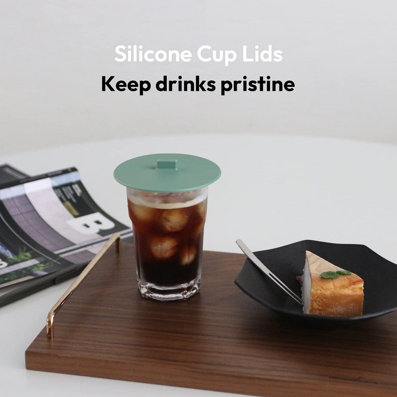 Silicone Cup Covers for Drinks Reusable Lids for Cups Wine Glass Covers