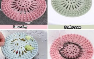 Silicone Hair Catcher Silicone Hair Stopper Shower Drain Covers with Suction Cups