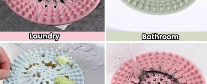 Silicone Hair Catcher Silicone Hair Stopper Shower Drain Covers with Suction Cups