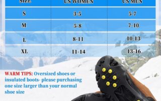 Silicone Ice Cleats for Boots Shoes Snow Grips Traction Cleats Silicone Snow Grippers for Boots