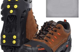 Silicone Ice Cleats for Boots Shoes Snow Grips Traction Cleats Silicone Snow Grippers for Boots