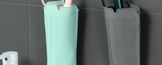 Silicone Mat for Hair Tools Curling Iron Mat Cover Heat Resistant Mat Pouch for Flat Iron