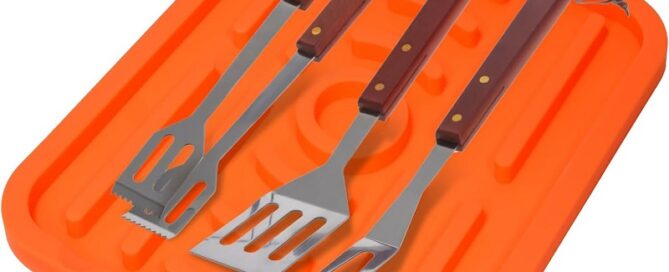 Silicone Side Shelf Mat and griddle Spatula Mat Heat-resistant Silicone Mats Holds Multiple Tools