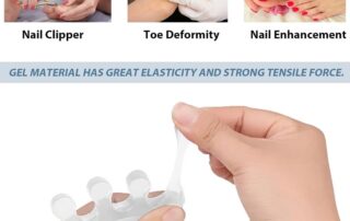 Silicone Toe Separators for Nail Polish Silicone Separator Dividers Spacers for Toes Nail Polish