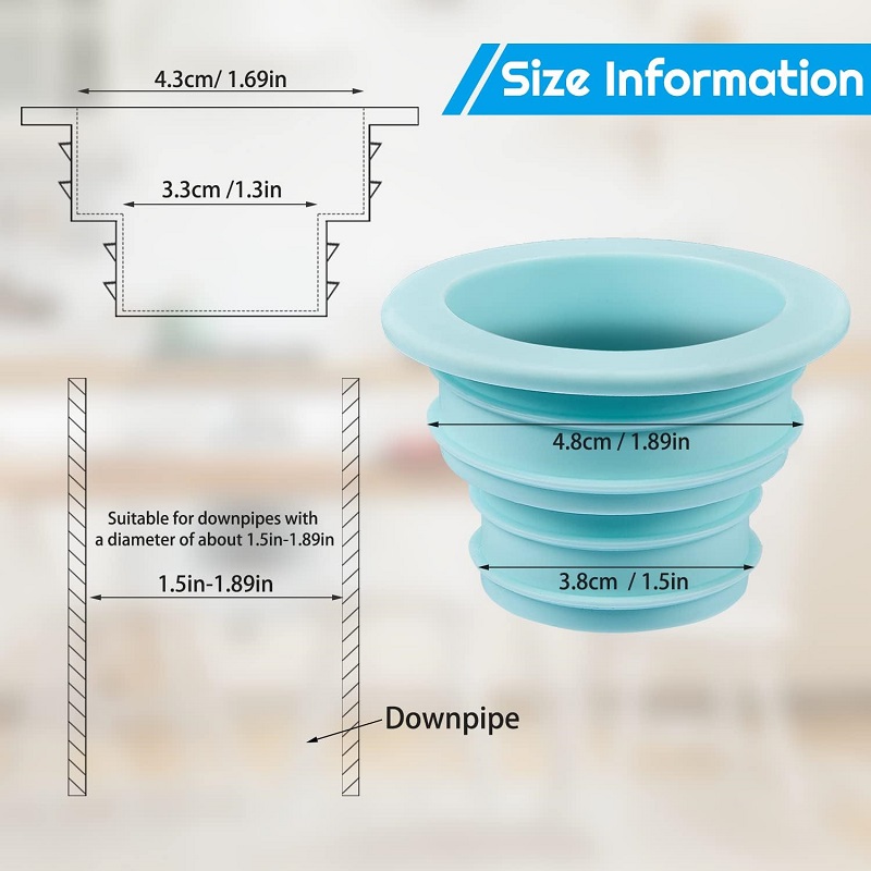 Silicone Tube Seal Drain Tube Hose Seal Deodorant Silicone Plug Sewer Seal Ring