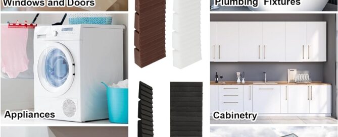 Silicone Wedges Shims Leveling Shims 4-inch Heavy Duty Composite Shims Rubber Wedges Furniture Levelers