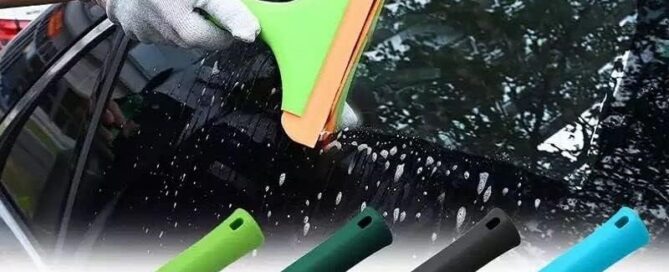 Silicone Window Shower Squeegee Auto Water Wiper All-Purpose Cleaning Squeegee for Car Windshield