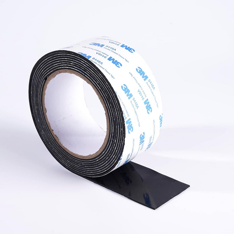 Adhesive Silicone Rubber Strips Solid Rubber Sheet Rolls Pad Strips for Gaskets DIY Material