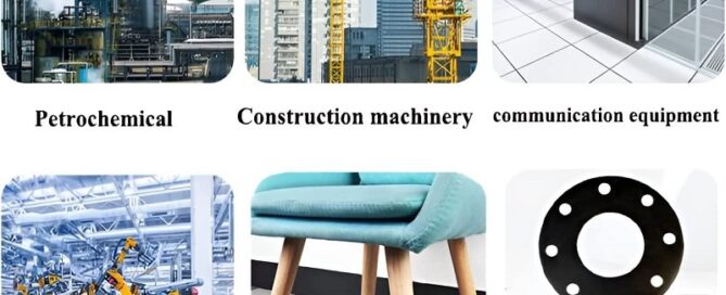 Adhesive Silicone Rubber Strips Solid Rubber Sheet Rolls Pad Strips for Gaskets DIY Material