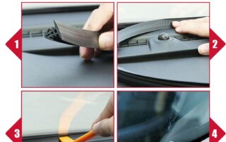 Car Dashboard Seal Strip Tool Station Door Rubber Seal Universal Waterproof Draft Seal Strip