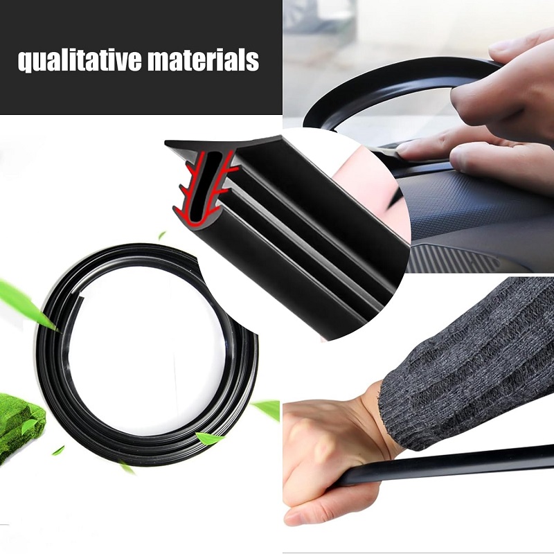 Car Dashboard Seal Strip Tool Station Door Rubber Seal Universal Waterproof Draft Seal Strip