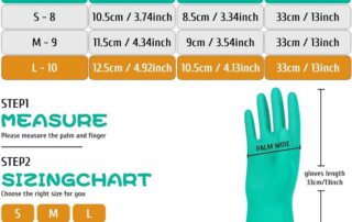 Chemical Resistant Gloves Waterproof Long Rubber Gloves Heavy Duty Tool Station Rubber Gloves