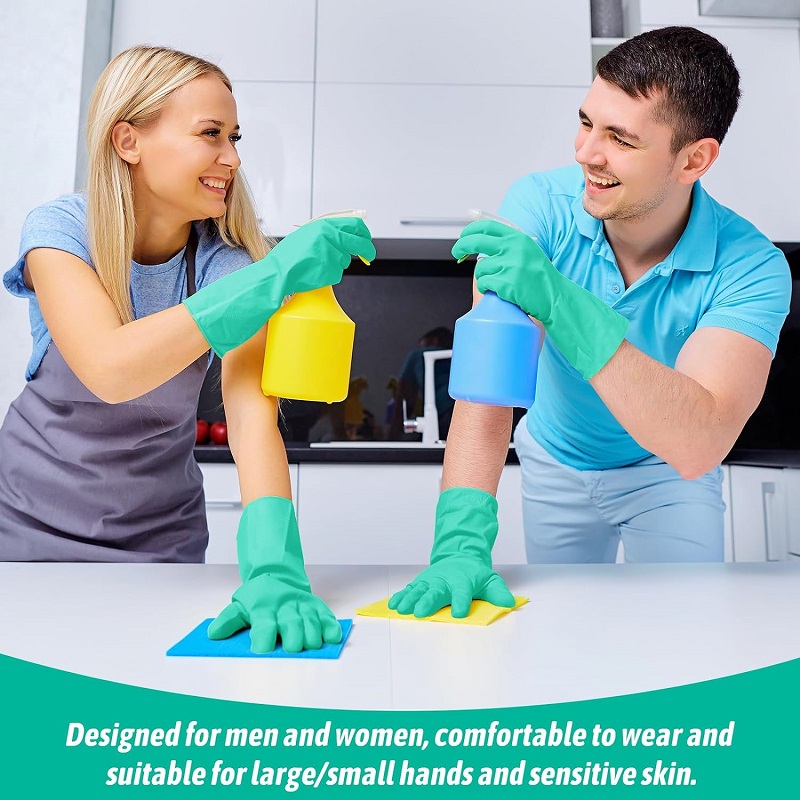 Chemical Resistant Gloves Waterproof Long Rubber Gloves Heavy Duty Tool Station Rubber Gloves