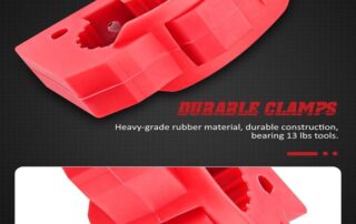 Clamps With Rubber Tips Overlanding Shovel Rubber Holder Quick-Release Clamp Silicone Mount