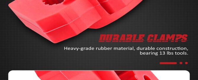 Clamps With Rubber Tips Overlanding Shovel Rubber Holder Quick-Release Clamp Silicone Mount