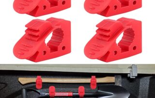 Clamps With Rubber Tips Overlanding Shovel Rubber Holder Quick-Release Clamp Silicone Mount