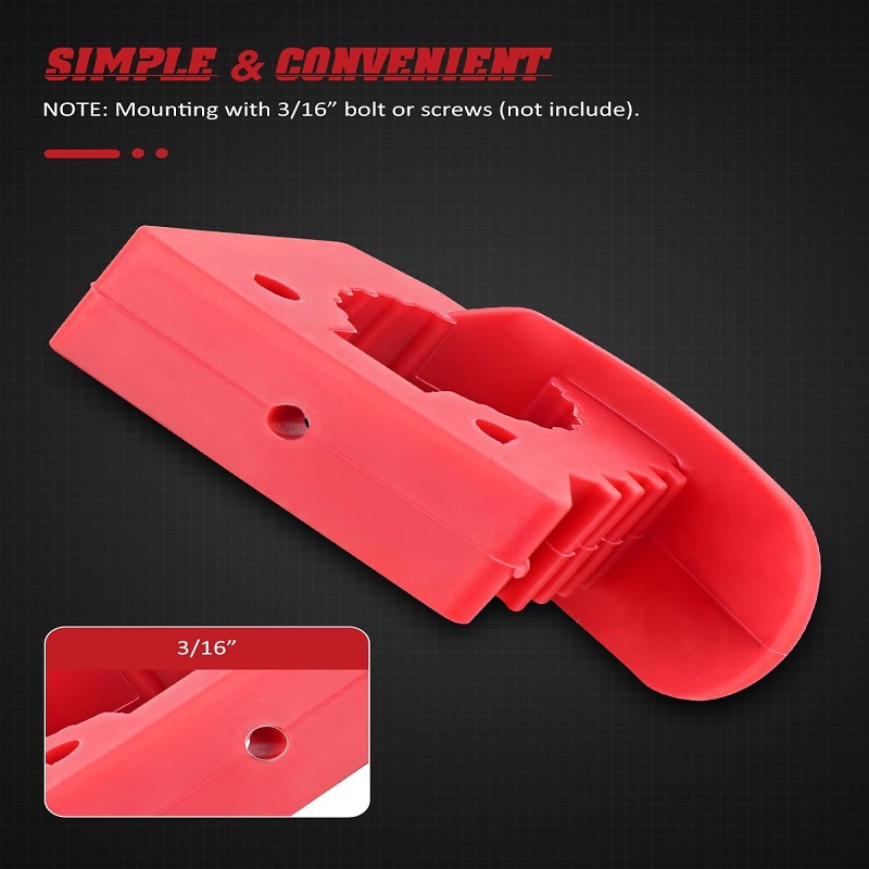 Clamps With Rubber Tips Overlanding Shovel Rubber Holder Quick-Release Clamp Silicone Mount