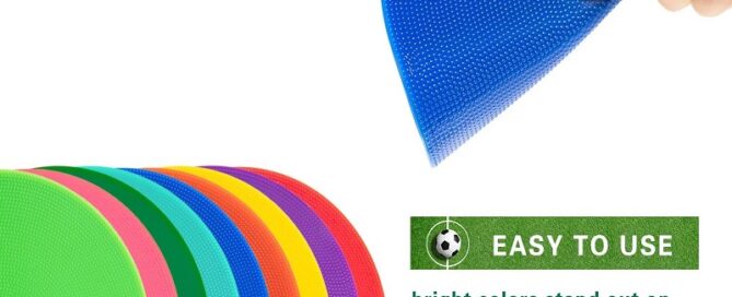 Round Rubber Mat Spot Markers Non Slip Rubber Agility Markers mat for School Activities Exercise Drills