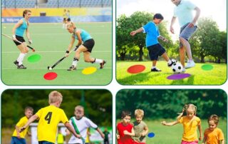 Round Rubber Mat Spot Markers Non Slip Rubber Agility Markers mat for School Activities Exercise Drills