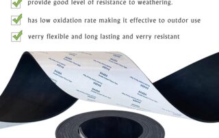 Rubber Matting Roll Neoprene Rubber Strip with Adhesive Rubber Roll Strips for DIY Gaskets