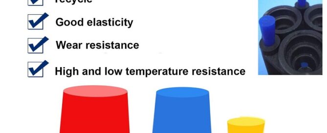 Silicone Rubber Tapered Plug High Temp Silicone Rubber Cork for Coating Lab Rubber Stoppers